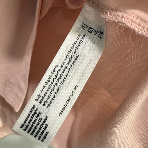 EILEEN FISHER Organic Cotton Short Sleeve Shirt Size Petite Small - Picture 4 of 5